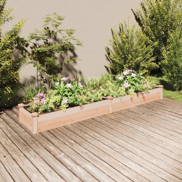 Plantenbak verhoogd  voering  massief vuurhout nieuw in doos, ., Nieuw, Ophalen of Verzenden, .