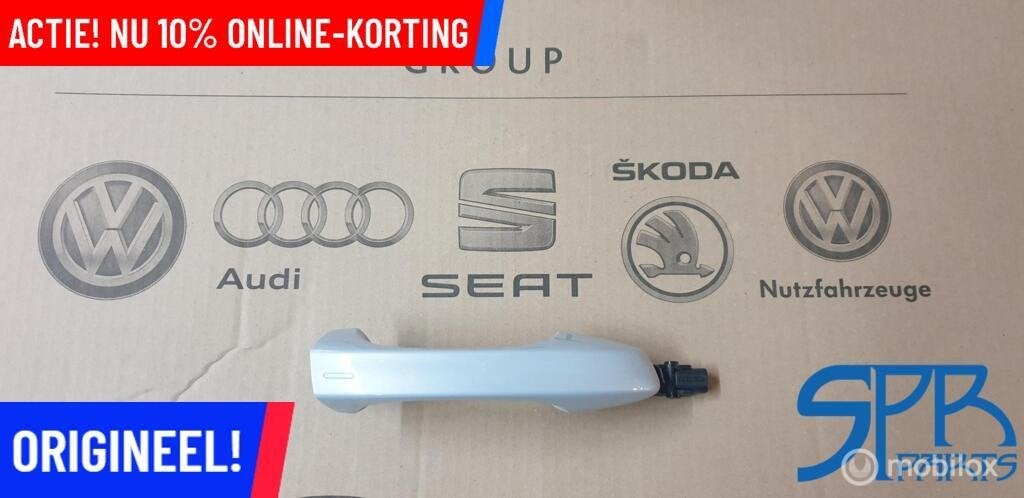 GOLF 7 LB9Z KEYLESS Deurgreep Rechtsvoor PORTIERGREEP RECHTS, Volkswagen, Nieuw, Ophalen of Verzenden, Volkswagen