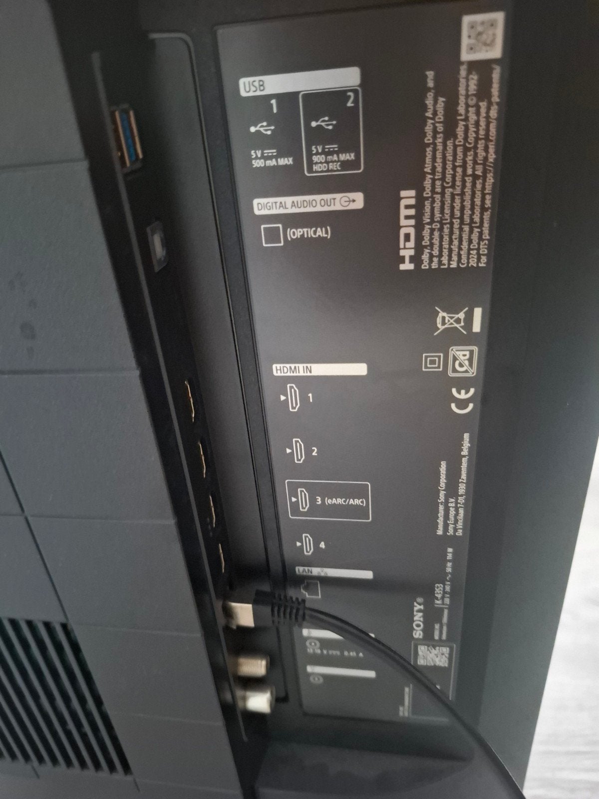 Sony bravia 3, Ophalen, 50 Hz, Zo goed als nieuw, Sony