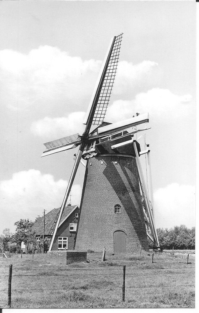 Ansichtkaart Korenmolen Braamt, foto juni 1976, Verzamelen, Ophalen of Verzenden, 1960 tot 1980, Ongelopen, Gelderland