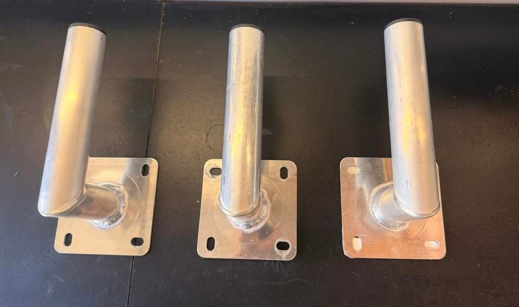 Antenne / Mast Beugels – Aluminium – 3 stuks (Zeer stevig), Ophalen of Verzenden, Zo goed als nieuw, Overige materialen