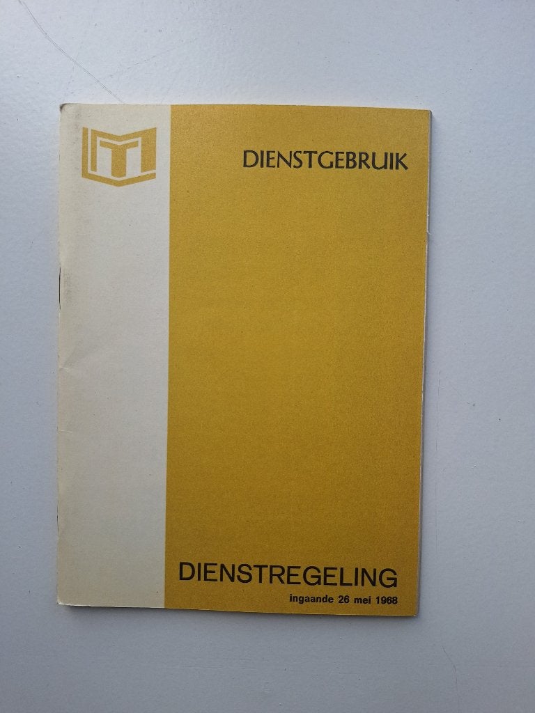LTM HEERLEN DIENSTREGELING INGAANDE - 26 MEI 1968, Ophalen of Verzenden, Gebruikt, Bus of Metro, Boek of Tijdschrift