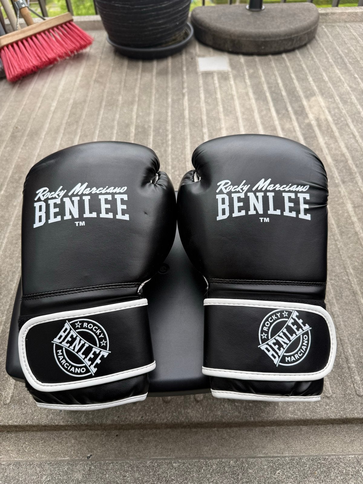 Benlee Quincy Bokshandschoenen 12 oz - Zwart, Ophalen of Verzenden, Zo goed als nieuw, Bokshandschoenen