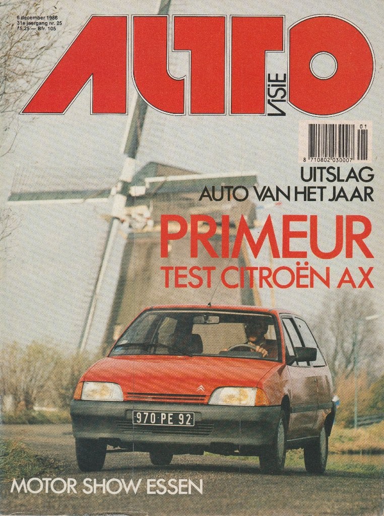 Citroen AX 11 TRE test in Autovisie 1986, Gelezen, Ophalen of Verzenden, Autovisie, Citroën