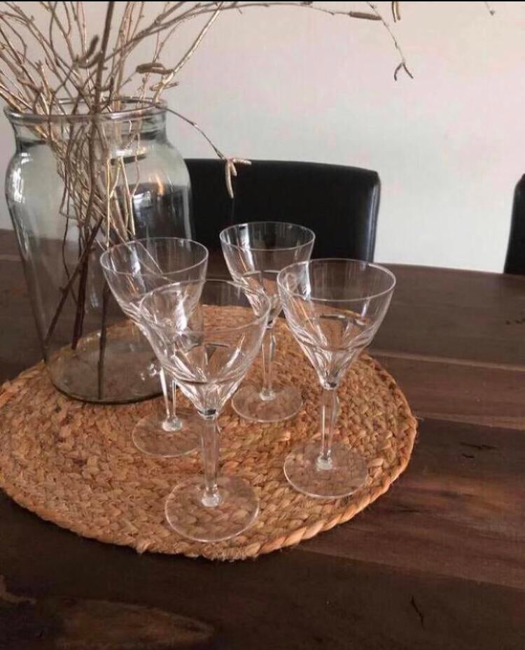 💝 Vintage ROYAL LEERDAM CANTO wijnglas kristal, Antiek en Kunst, Antiek | Glas en Kristal, Ophalen of Verzenden