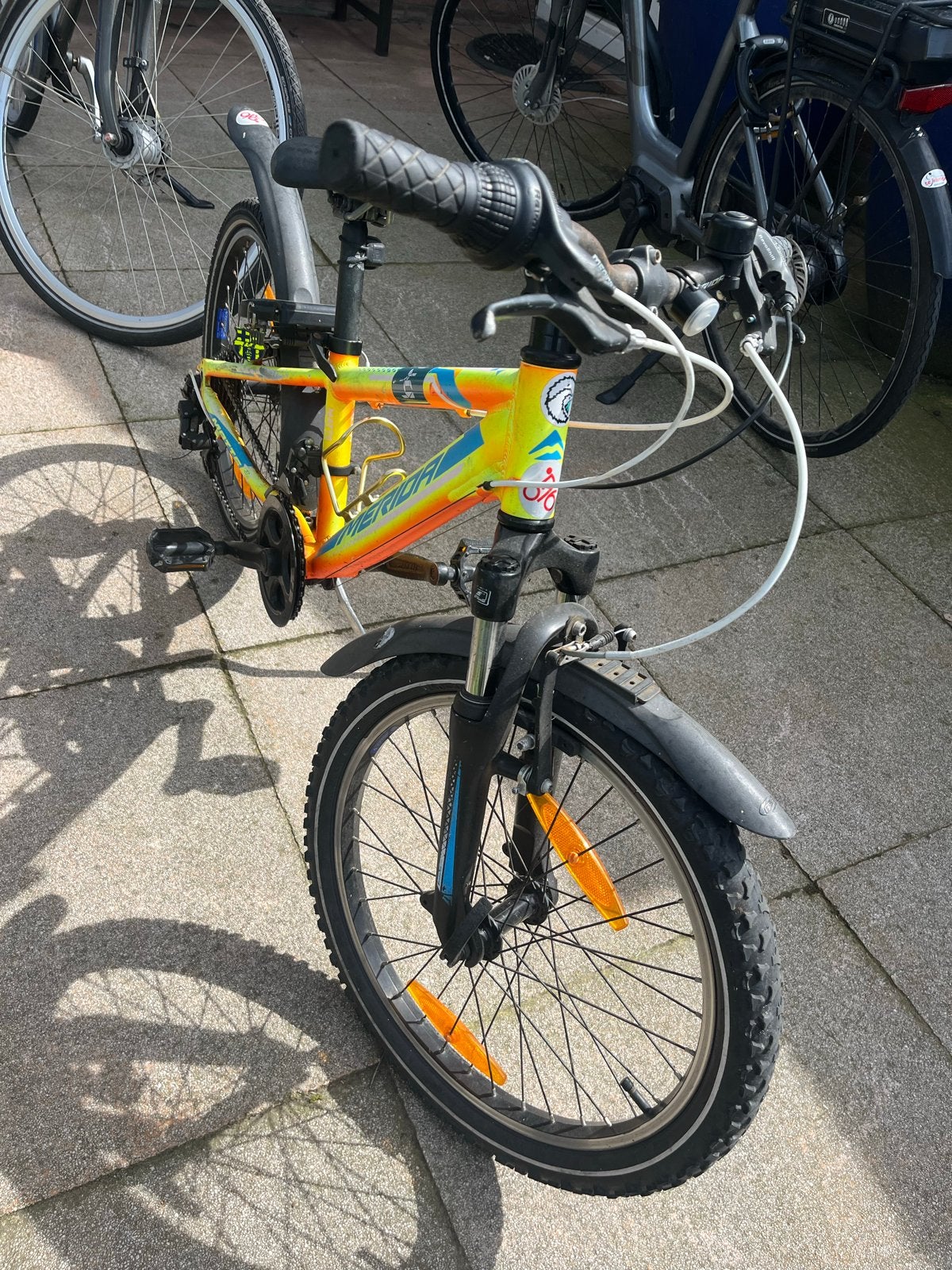 Merida kinderfiets - Geel/Oranje, Minder dan 49 cm, Ophalen, Gebruikt, Overige merken