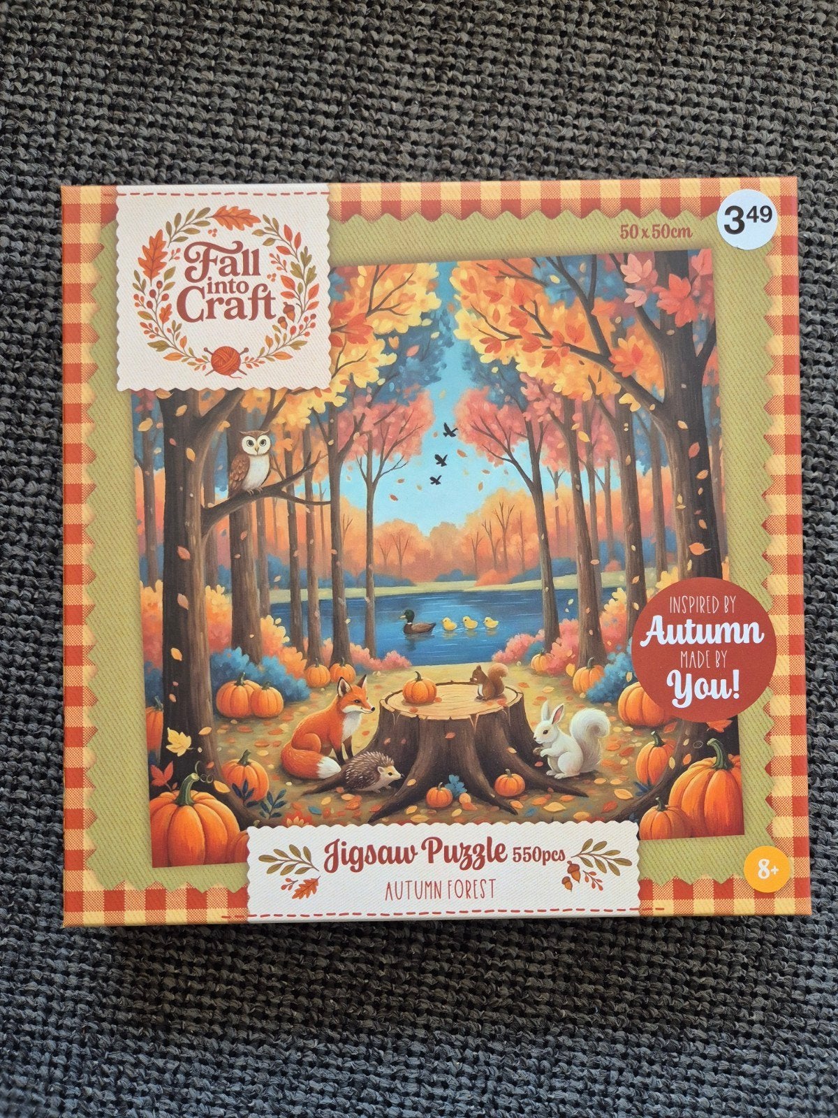 Jigsaw Puzzle Herfstbos 550 stukjes, Ophalen of Verzenden, 500 t/m 1500 stukjes, Nieuw, Legpuzzel