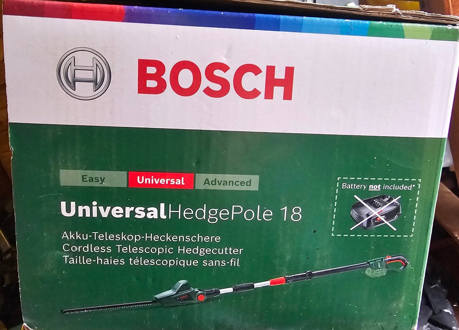 Bosch UniversalHedgePole 18 Accu Heggenschaar (Nieuw), Ophalen of Verzenden, Nieuw, Accu, Bosch
