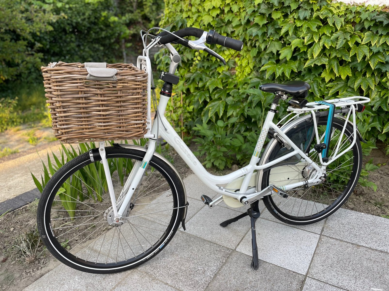 Gazelle bloom moederfiets met Basil fietsmand, Ophalen, Versnellingen, Zo goed als nieuw, 0 zitjes