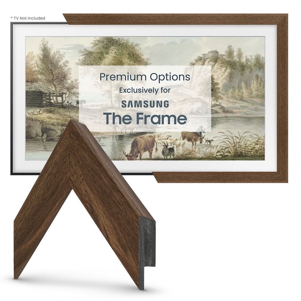 Verwisselbare lijst 32 inch The Frame Modern Walnoot (2022), Ophalen, QLED, 50 Hz, Nieuw