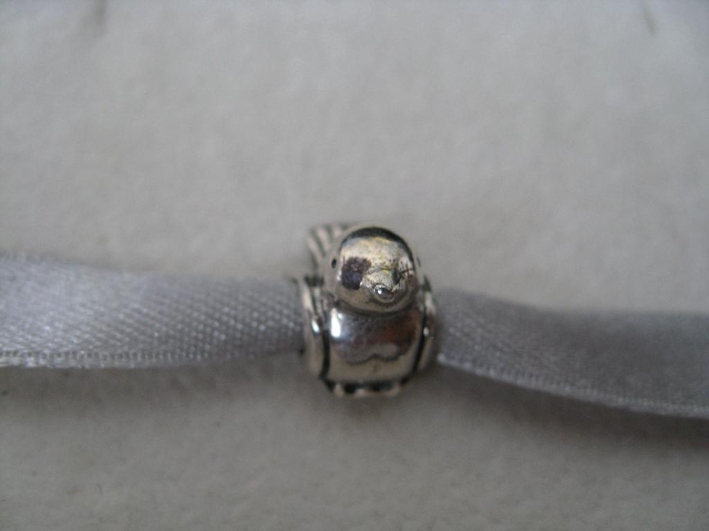 Pandora Bedel Vogel, Verzenden, Zo goed als nieuw, Zilver, Pandora