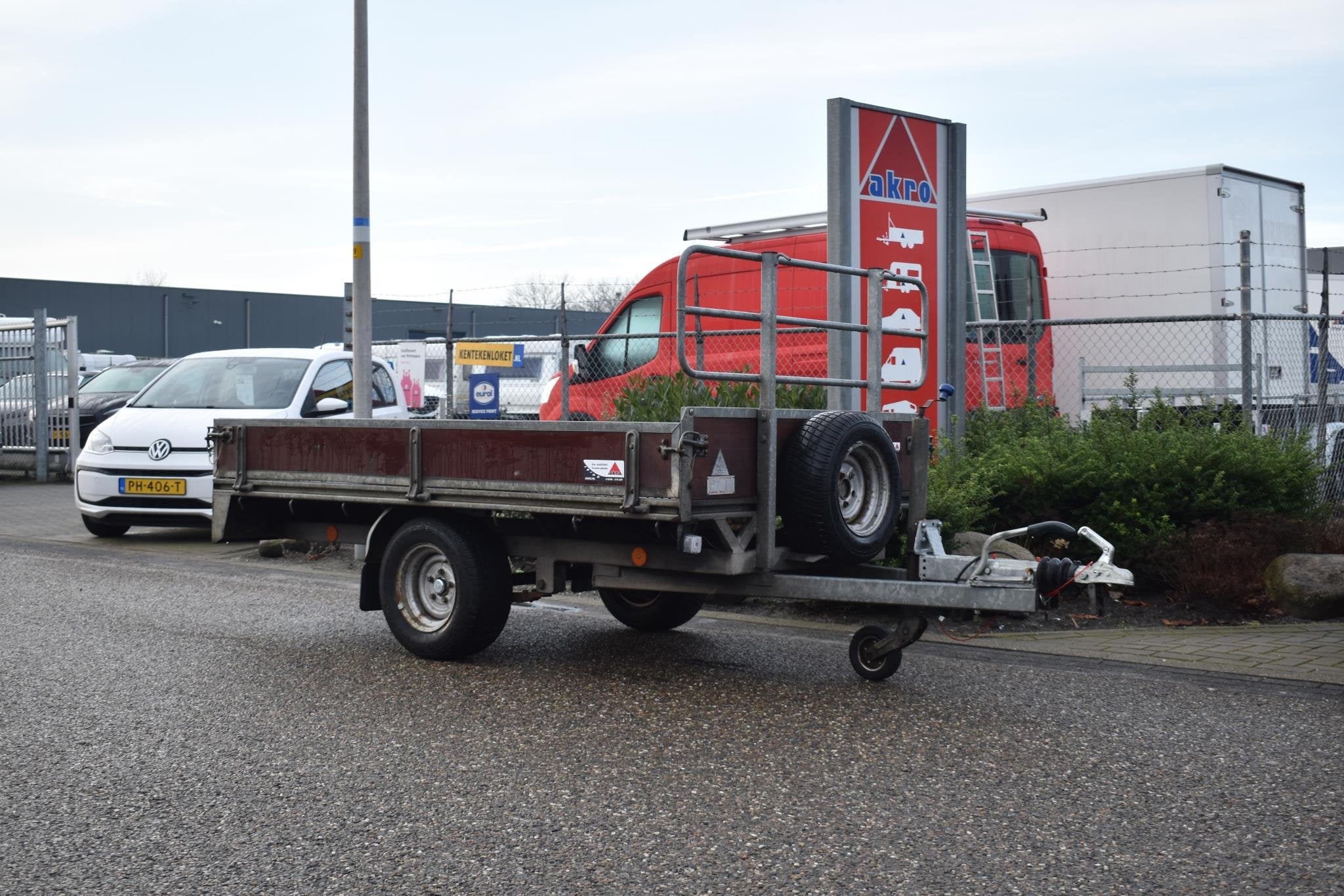 Pijnappel PG-1500 | EX BTW | Plateauwagen | Koprek | 3-zijdi, Gebruikt