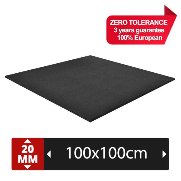 FIT PRO 100x100x2 Rubberen Sportvloer Fitness Hyrox crossfit, Sport en Fitness, Benen, Clawgrip, Turnhout, Nieuw
