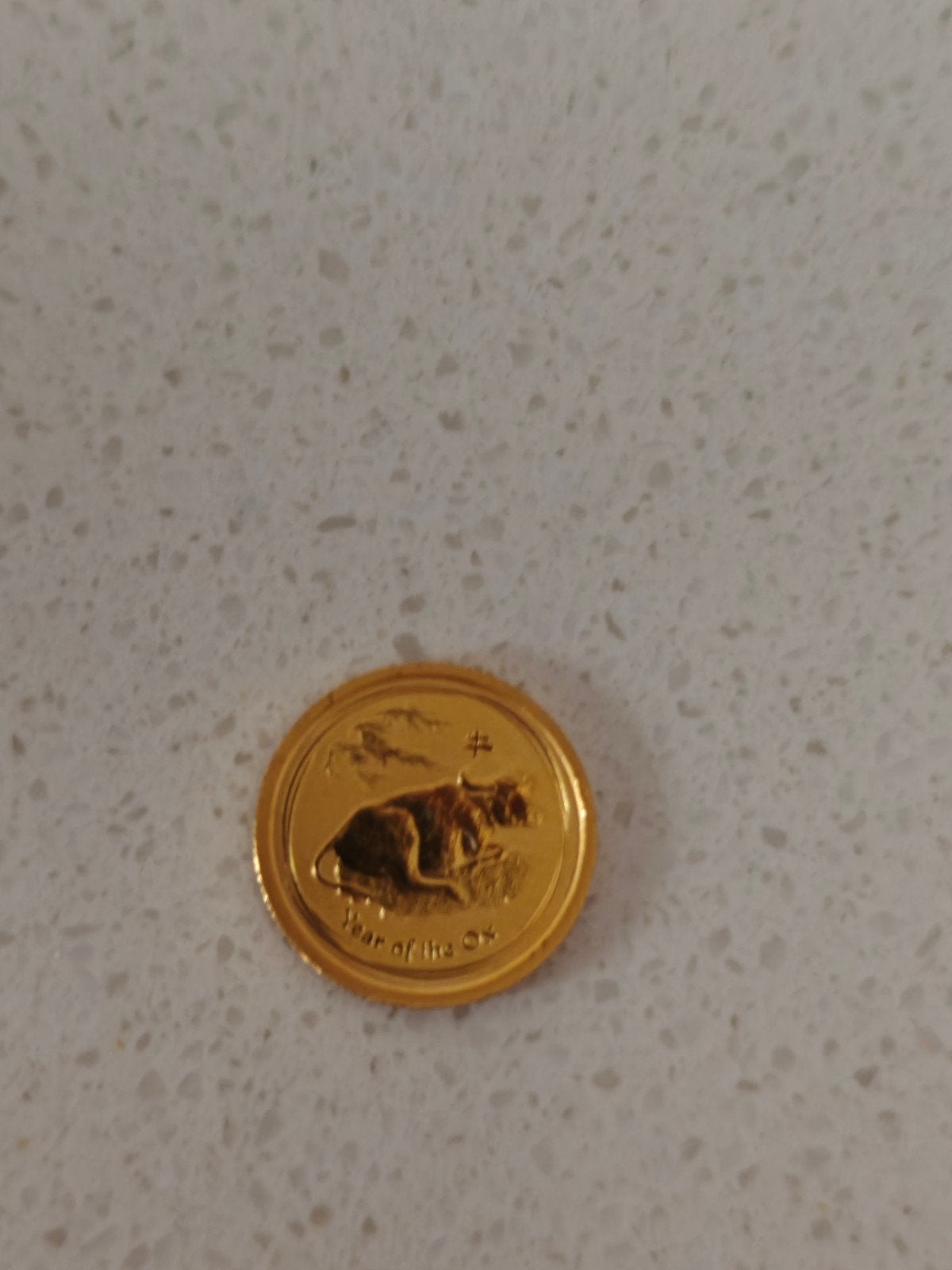 Australië 2009 Gold Lunar Ox 1/20 oz 9999 – 5 Dollar, Ophalen of Verzenden, Goud