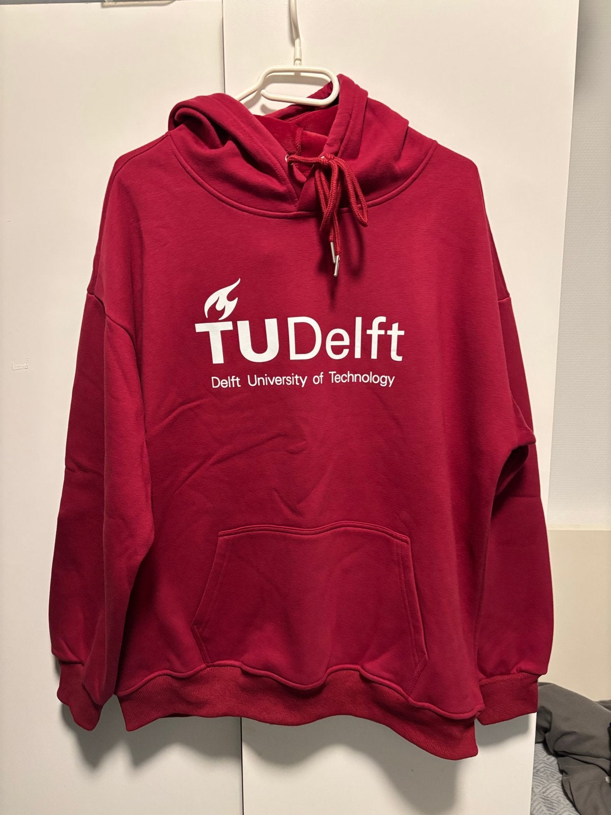 TU Delft hoodie - Rood - Maat XL, Ophalen of Verzenden, Zo goed als nieuw, Maat 46/48 (XL) of groter, Rood