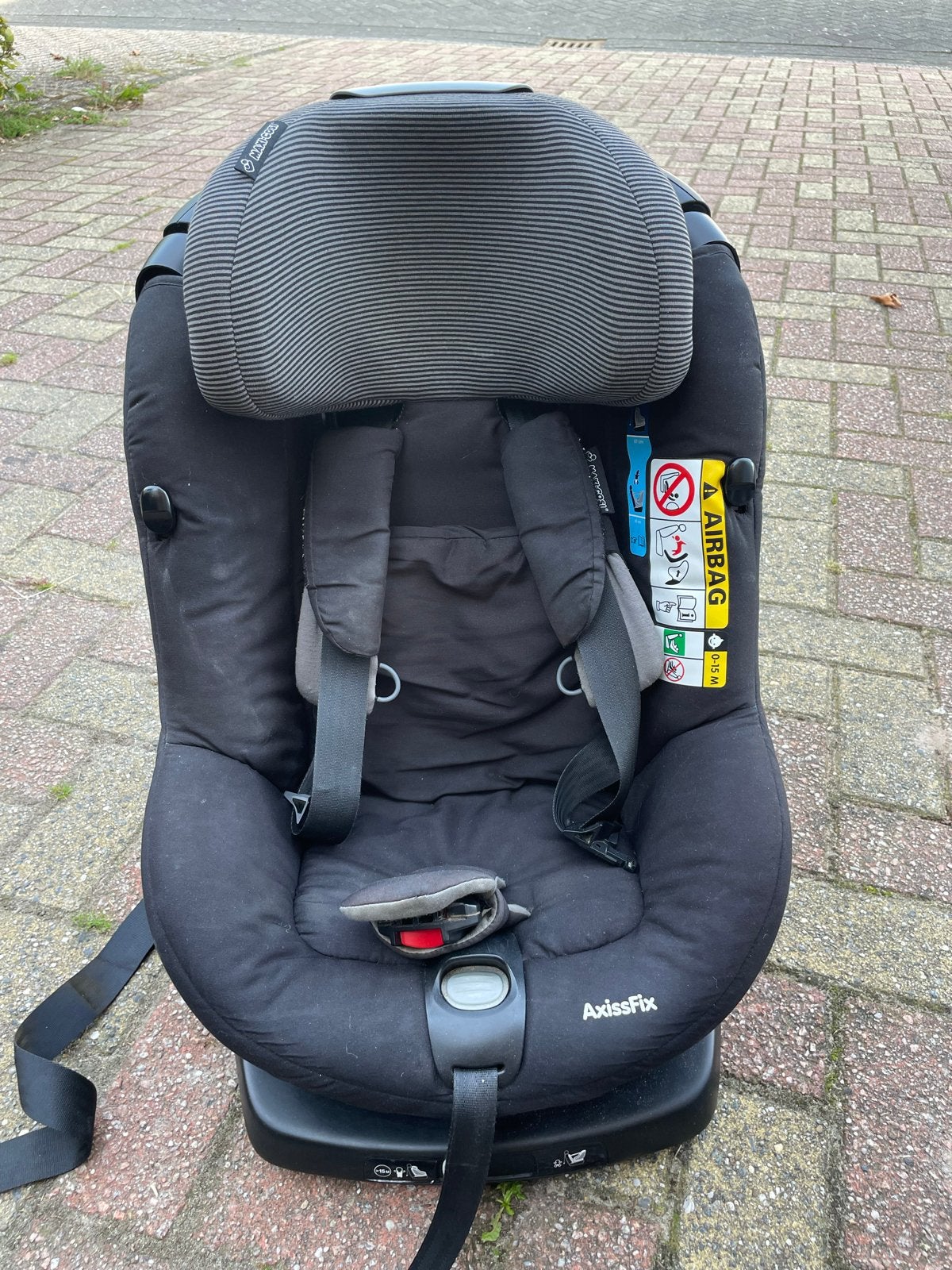 Maxi-Cosi AxissFix Autostoel - Zwart, Ophalen, Autogordel of Isofix, 0 t/m 18 kg, Verstelbare rugleuning