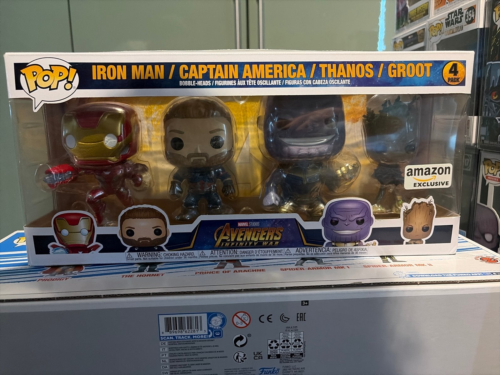 Funko Pop! Marvel Avengers Infinity War 4-pack Amazon Exclus, Ophalen of Verzenden, Nieuw
