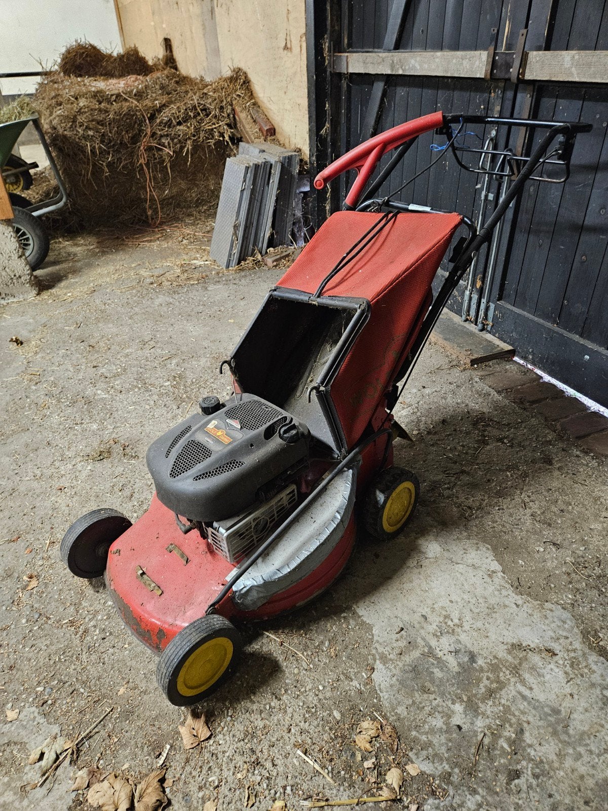 Wolf Garten Benzine Grasmaaier met Opvangzak, Tuin en Terras, Grasmaaiers, Ophalen, Cirkelmaaier, 40 t/m 49 cm, Wolf Garten