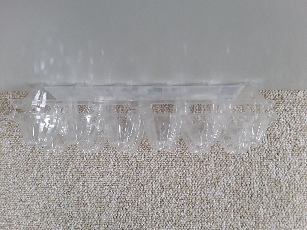 eierdozen plastic voor 12 eieren transparant, Dieren en Toebehoren, Ophalen of Verzenden, Zo goed als nieuw, Overige typen