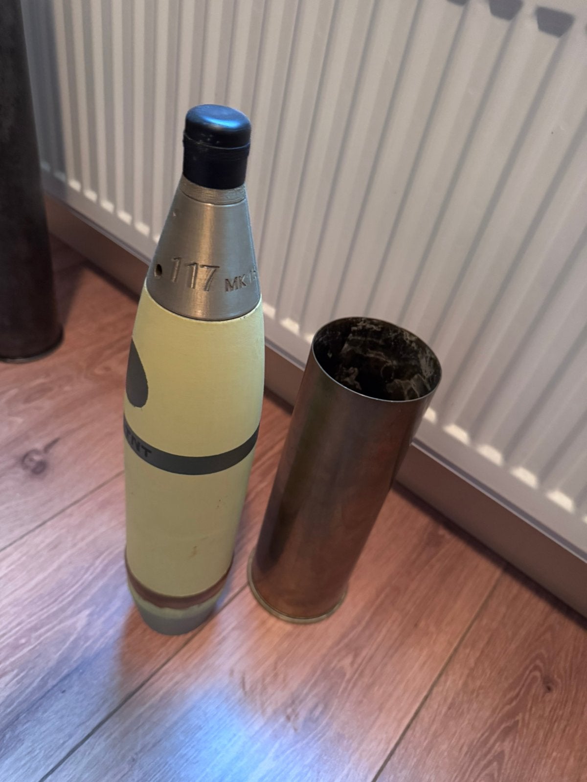 Britse 25 ponder huls uit 1944 met 3d geprinte shell, Verzamelen, Ophalen of Verzenden, Engeland, Hulzen of Bodemvondsten