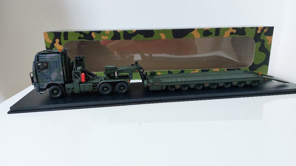 DAF 95XF, Tropco, Tekno incl Leopard tank, Siku, Ophalen of Verzenden, Nieuw, Bus of Vrachtwagen, Tekno
