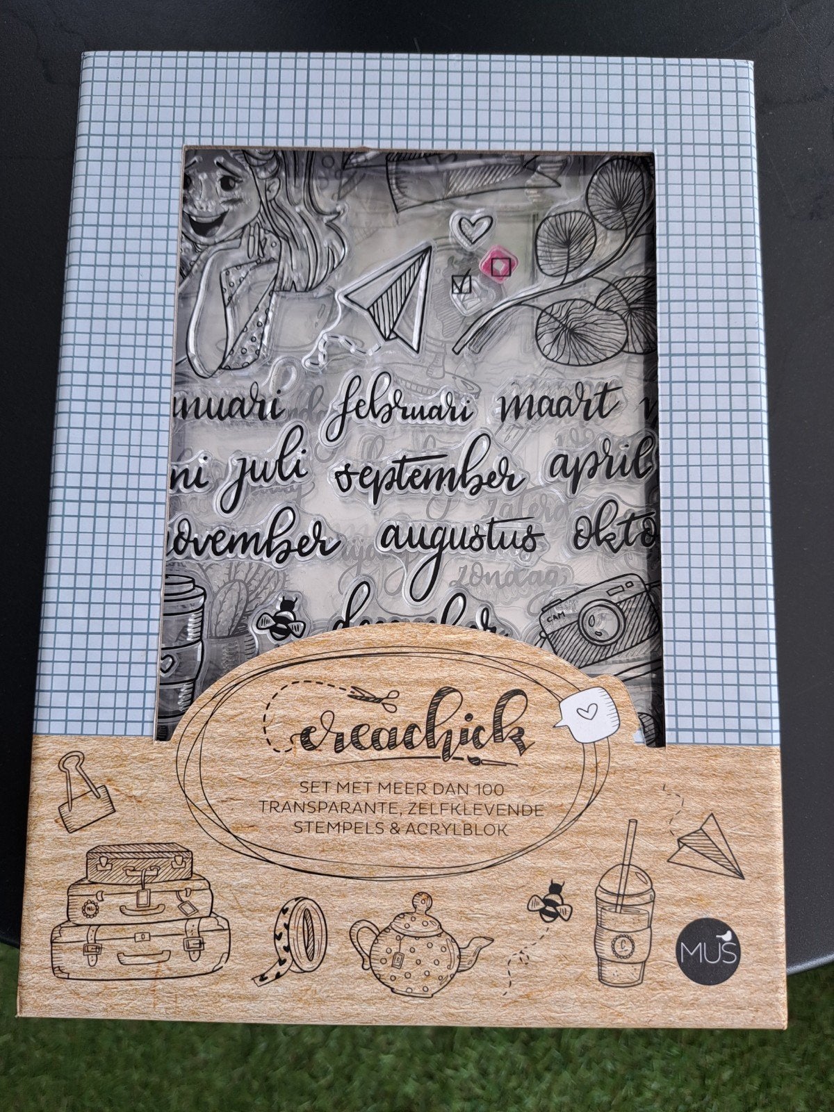 Creachick Stempelset - Compleet en Zo Goed als Nieuw, Ophalen of Verzenden, Zo goed als nieuw, Clearstamp