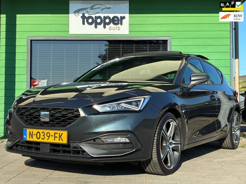 Seat Leon 1.5 eTSI FR Business|2e Eigenaar|Automaat|Panorama, Auto's, Seat, Bedrijf, Te koop, Leon, ABS, Achteruitrijcamera, Adaptive Cruise Control