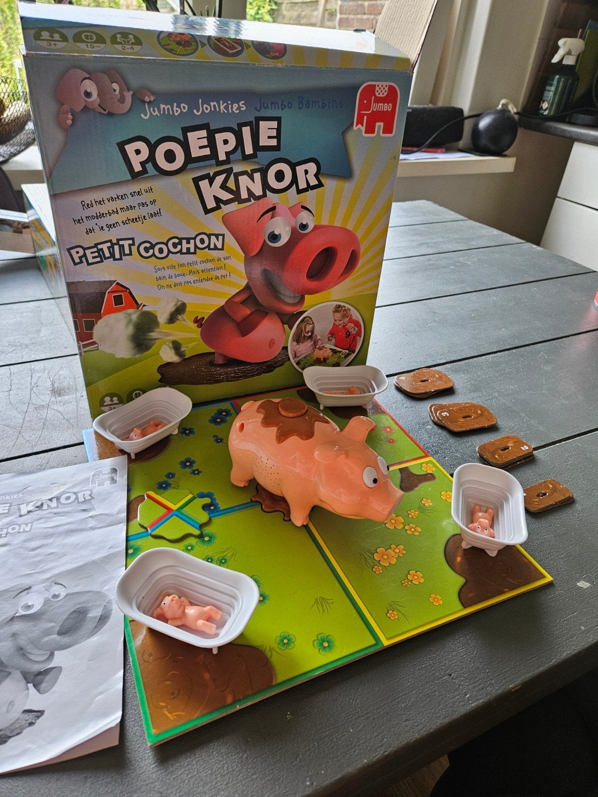 Jumbo Poepie Knor Bordspel - Leuk voor kinderen!, Drie of vier spelers, Ophalen of Verzenden, Gebruikt, Jumbo