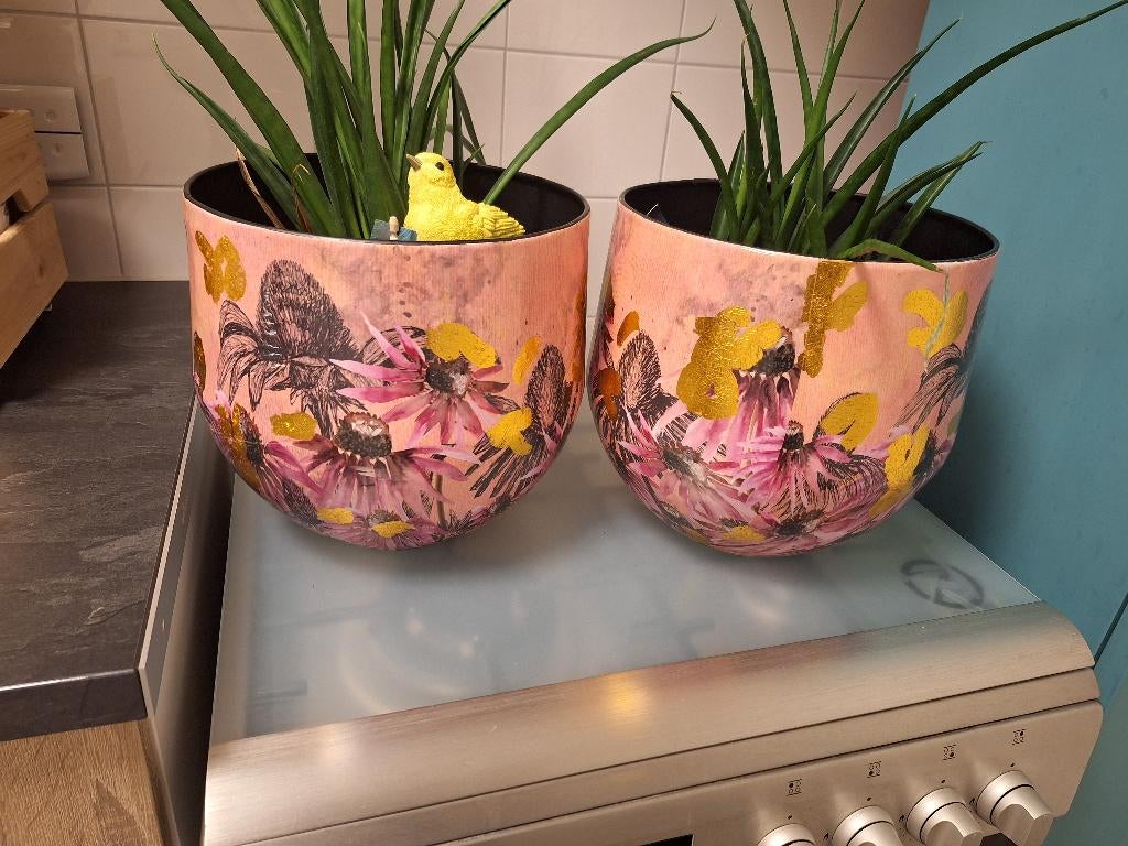 Bloempot lammie polly roze, 25 tot 40 cm, Rond, Binnen, Ophalen of Verzenden