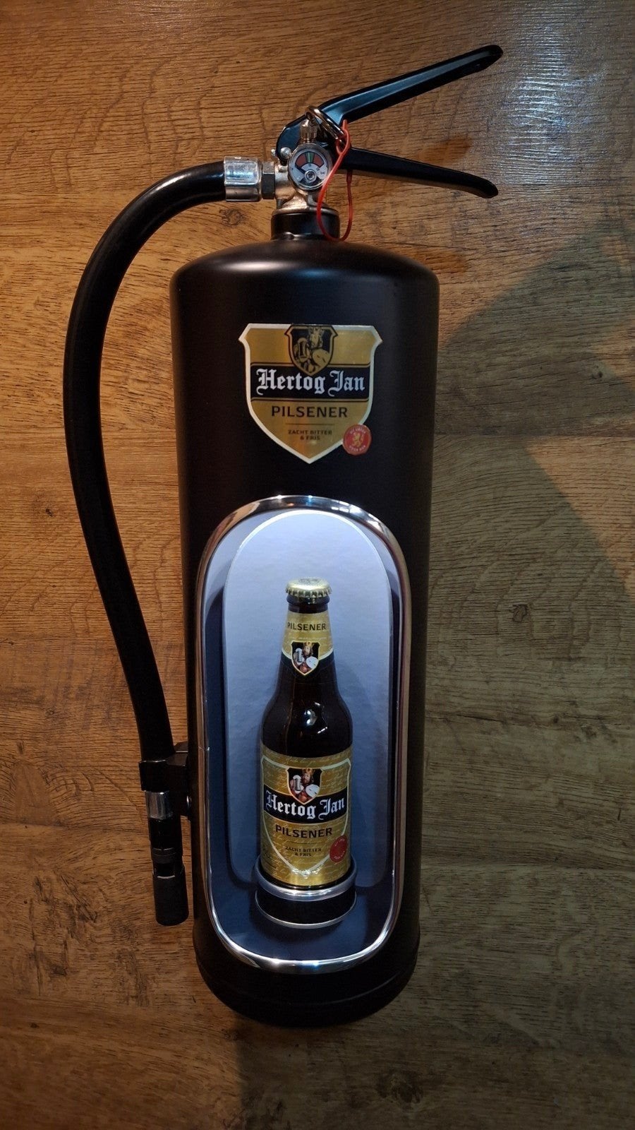 Hertog jan brandblusser lamp, Ophalen of Verzenden, Reclamebord, Plaat of Schild, Heineken
