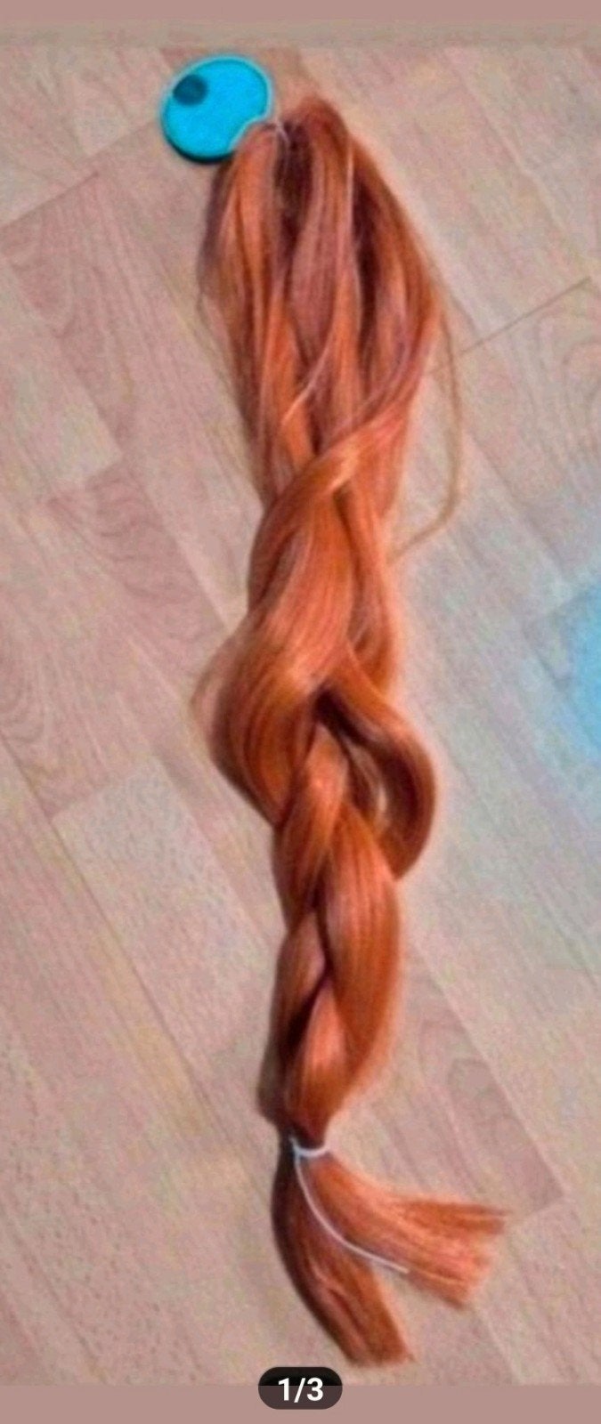 Henlon Haarverlenging - Rood. 62 cm. Synthetisch., Sieraden, Tassen en Uiterlijk, Uiterlijk | Haarverzorging, Ophalen of Verzenden
