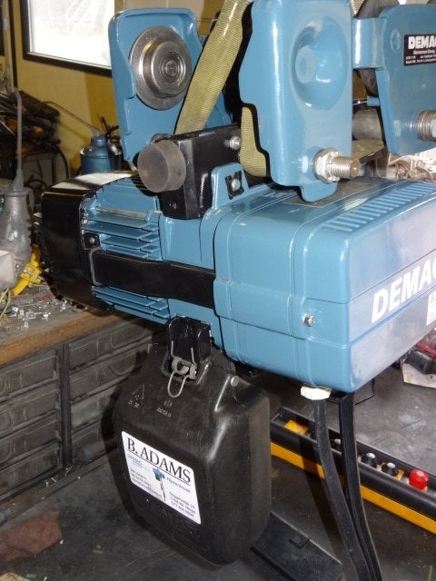 DEMAG ketting takel verkorte bouw 1250 kg, Doe-het-zelf en Verbouw, Lieren en Takels, Ophalen, Zo goed als nieuw, Elektrisch