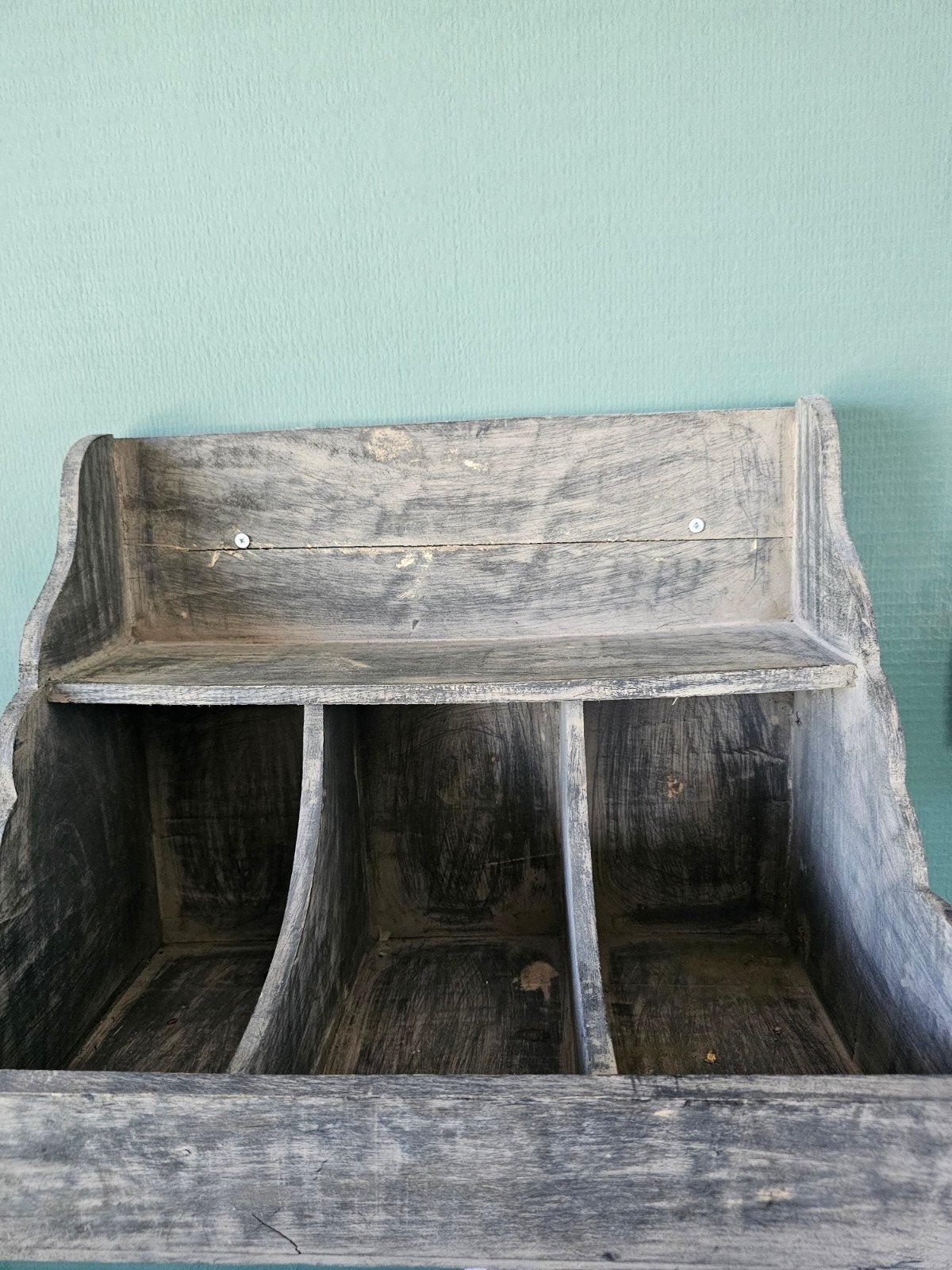 houten gruttersbak - Rustieke opberger, Ophalen, Rechthoekig, Hout