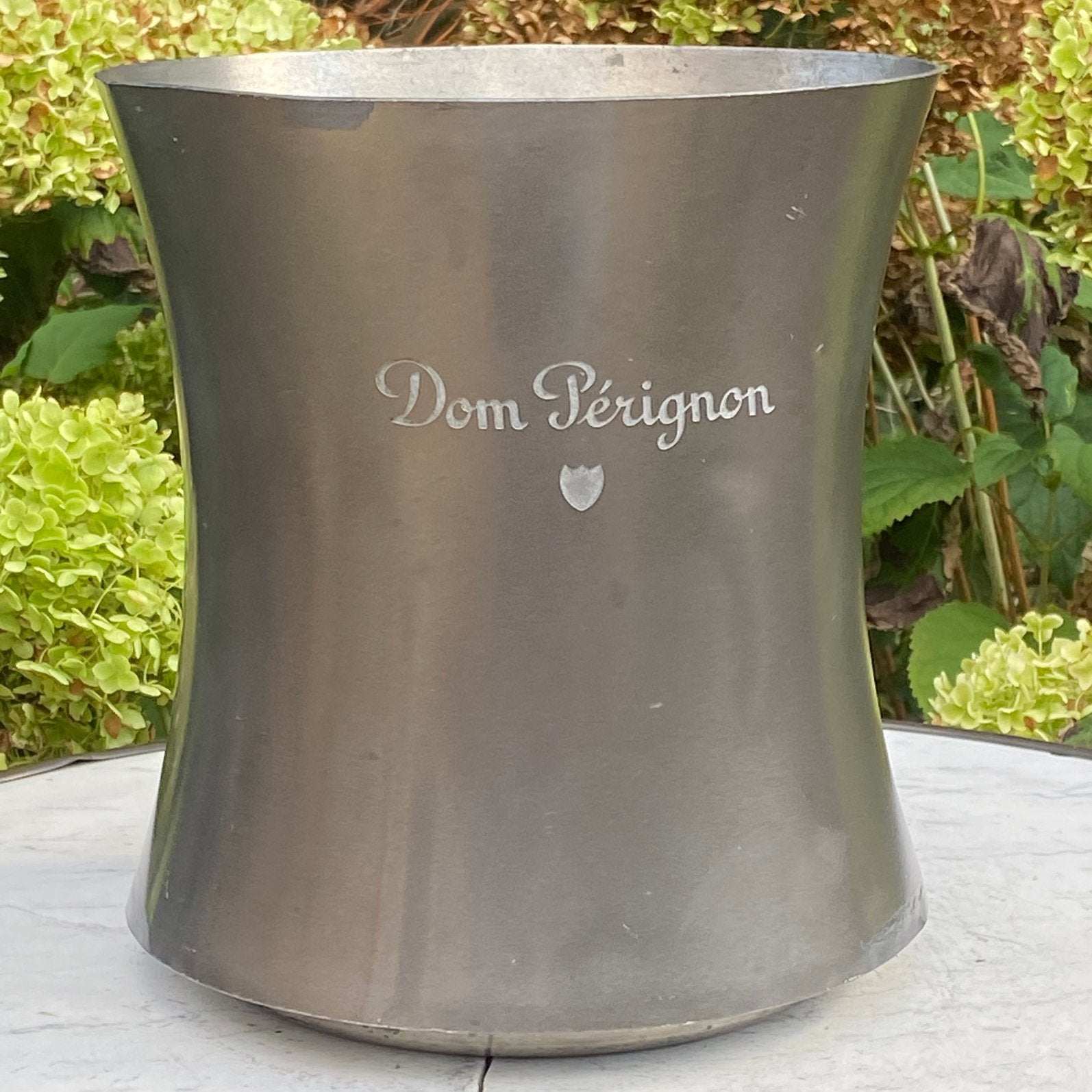 Vintage DOM PÉRIGNON Champagne Koeler Cooler Emmer, Vintage, Gebruikt, Ophalen of Verzenden, Metaal
