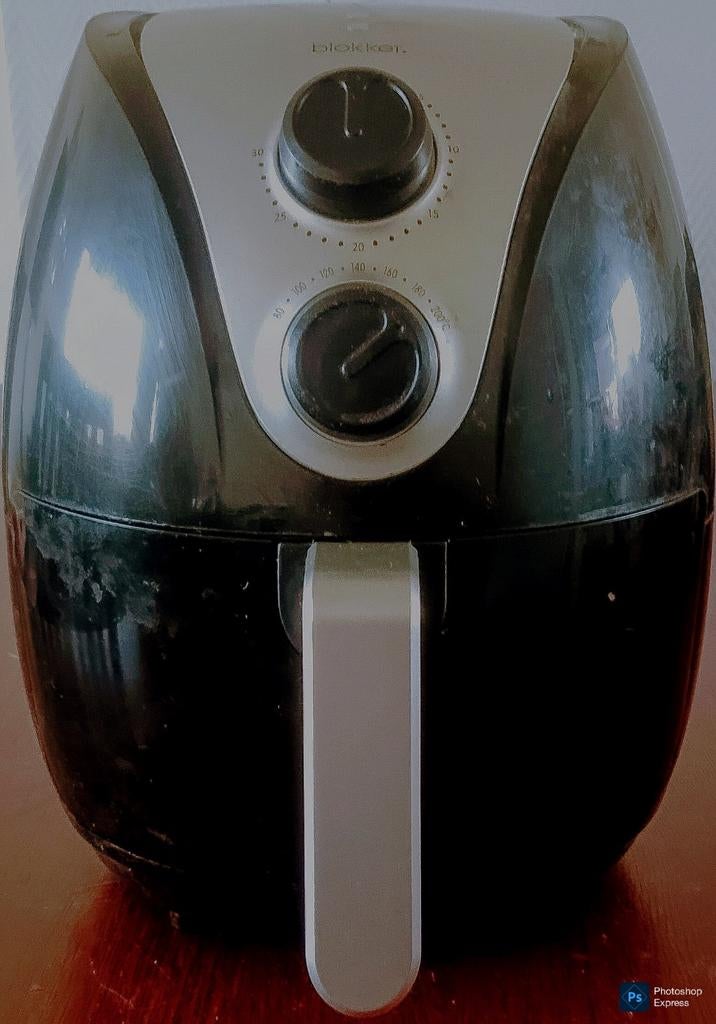 Blokker Airfryer BL-18001 Zwart/Zilver, Ophalen of Verzenden, Airfryer, 750 t/m 999 gram