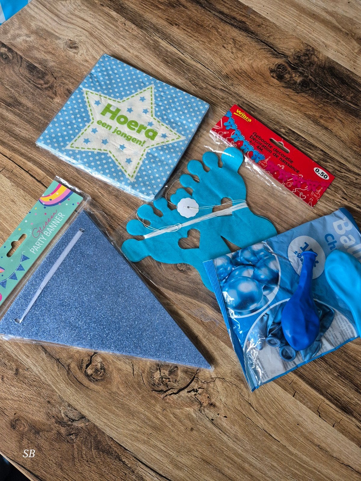 Geboorte decoratie pakket jongen - Hoera een jongen!, Ophalen, Nieuw, Versiering, Geboorte of Huwelijk
