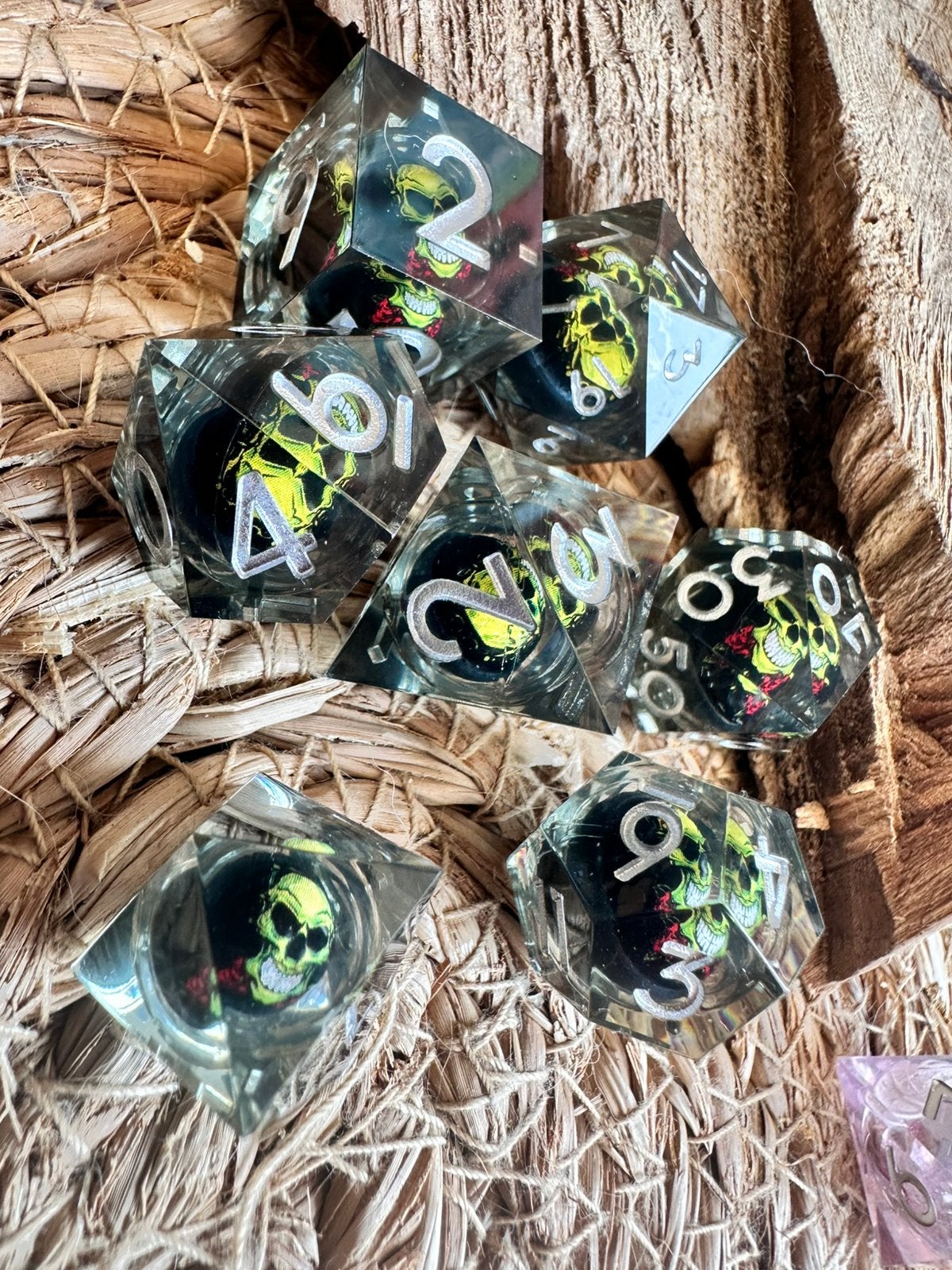 DND dice / dooshoofd / Dobbelstenen / D&D / RPG / nieuw, Hobby en Vrije tijd, Wargaming, Ophalen of Verzenden, Nieuw, Overige soorten