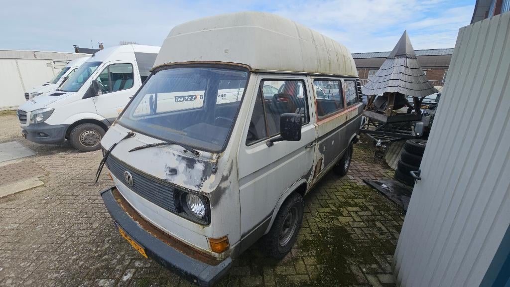 Volkswagen T3 (T25) 2.1L 1982, Auto's, Achterwielaandrijving, 4 cilinders, Volkswagen, Wit
