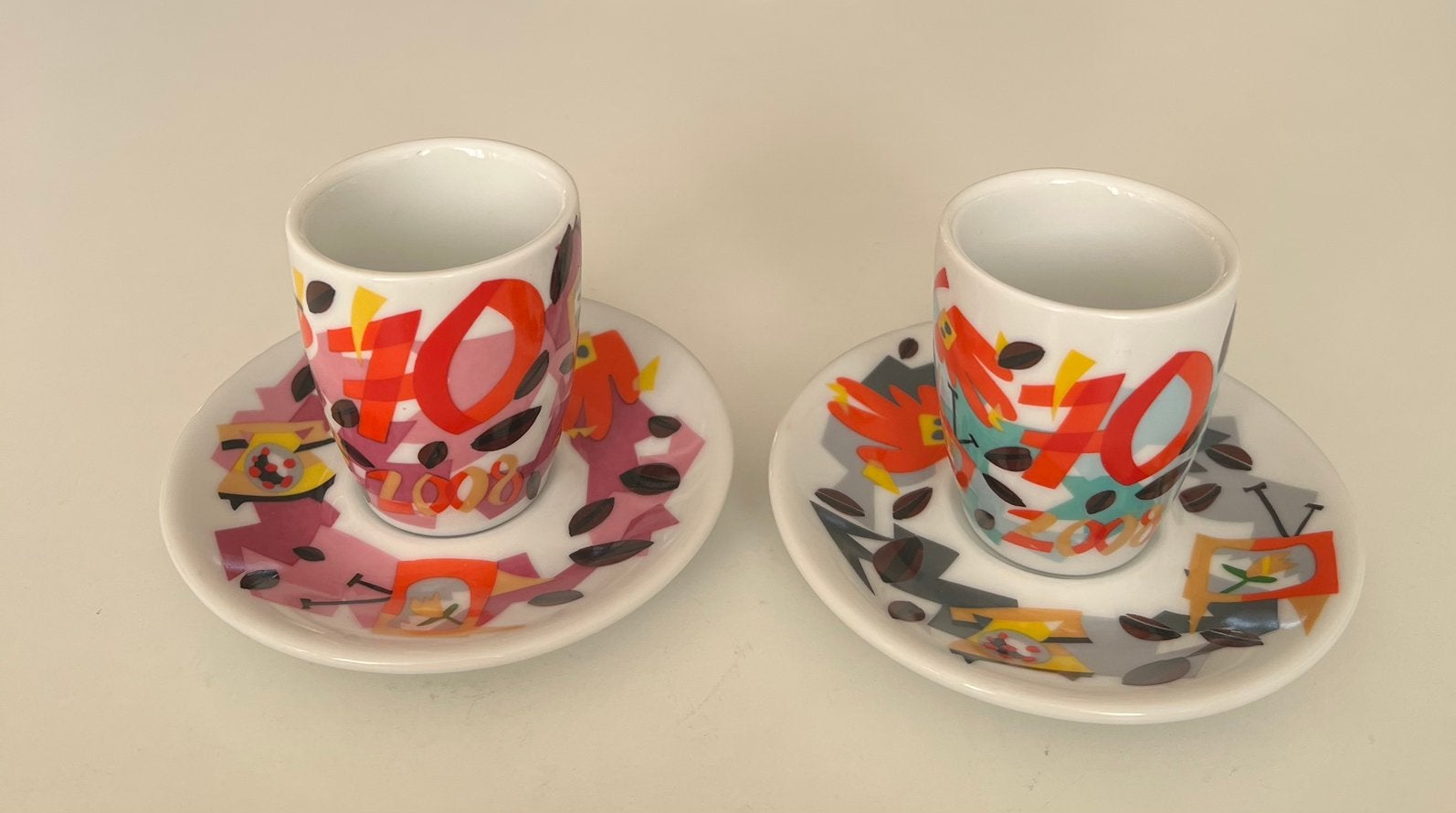 Gaggia 70-jarig jubileum espressokopjes, Ophalen of Verzenden, Overige stijlen, Kop(pen) en/of Schotel(s)
