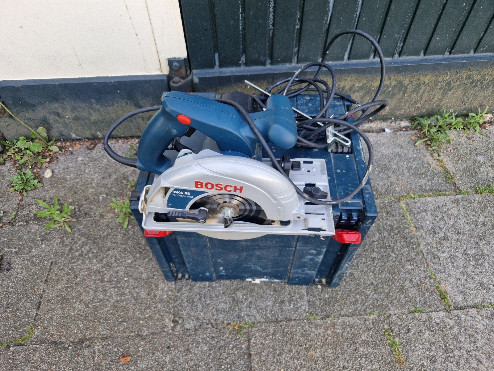 Bosch GKS 65 Cirkelzaag - Krachtig en Betrouwbaar, Doe-het-zelf en Verbouw, Gereedschap | Zaagmachines, Gebruikt, Cirkelzaag, 70 mm of meer