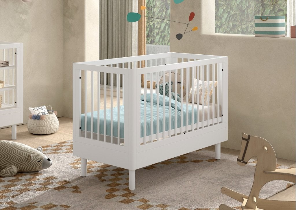 Forrest Beech babybed - 60x120 - Wit beuken, Kinderen en Baby's, Niet ingevuld, Niet ingevuld, Niet ingevuld