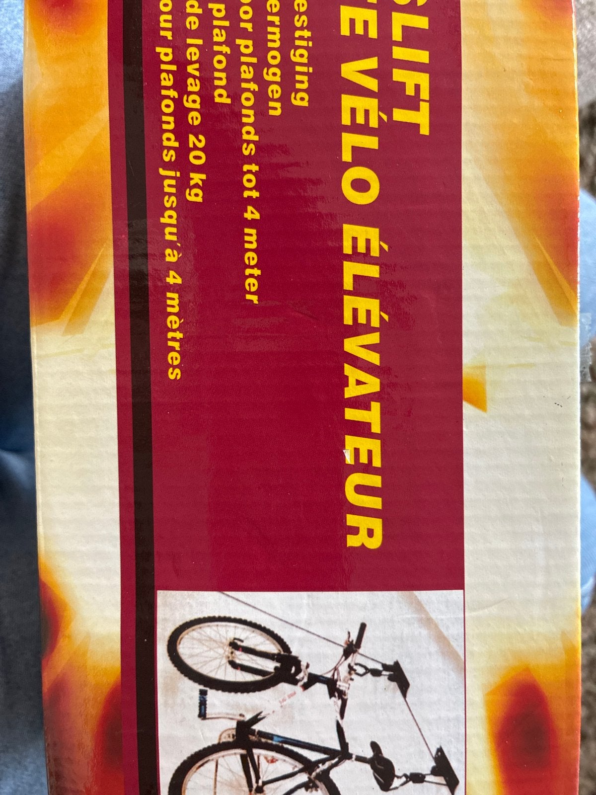 Fietslift voor plafondmontage - tot 20 kg, Ophalen of Verzenden, Nieuw