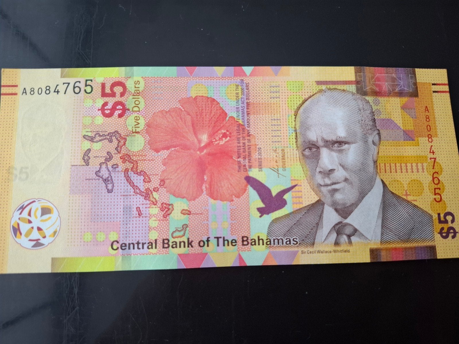 ### Bahamas 5 dollar 2020 ###, Ophalen of Verzenden
