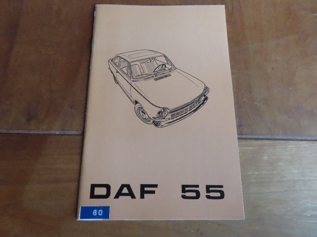 Instructieboek DAF 55 Coupe 1970, nieuwstaat!, Auto diversen, Handleidingen en Instructieboekjes, Ophalen of Verzenden