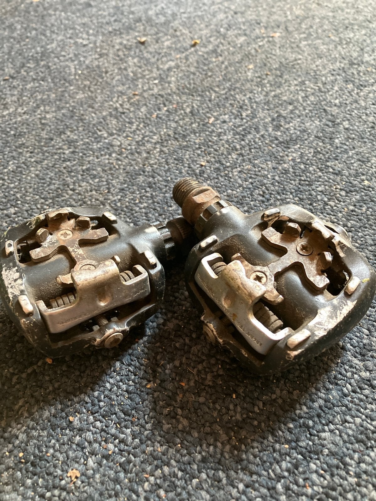 Shimano PD-M525 SPD Pedalen - RETRO, Fietsen en Brommers, Fietsonderdelen, Crankstel of Pedalen, Gebruikt, Staal, Ophalen of Verzenden