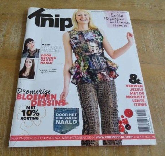 Knipmode nummer 5 mei 2015, Hobby en Vrije tijd, Verzenden, Zo goed als nieuw, Vrouw, Knipmode