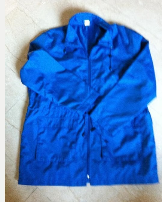 Dames licht gewicht regenjas blauw mt 40, Ophalen of Verzenden, Zo goed als nieuw, Regenjas