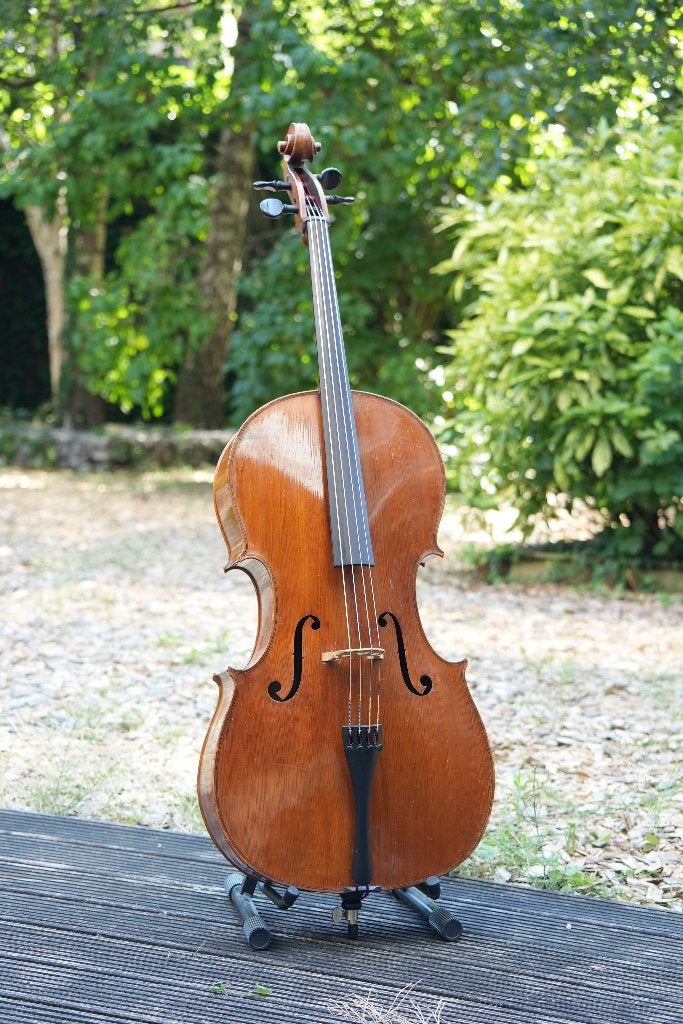 Boheemse cello (1890) met warme klank t.w.v. €8.000,-, Ophalen, Gebruikt, 4/4-cello, Met koffer
