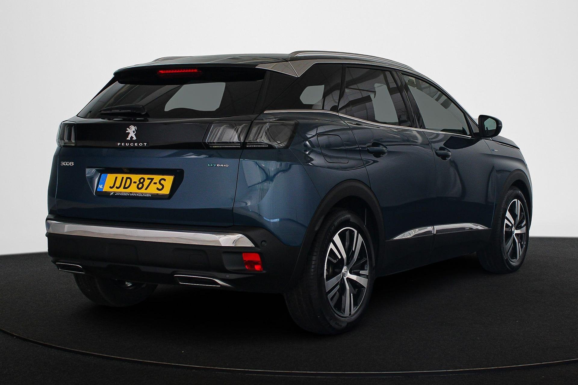 Peugeot 3008 1.6 HYbrid 225 GT SOH 92% Navigatie Full-LED Ko, Stof, Euro 6, Blauw, Plug-in hybride