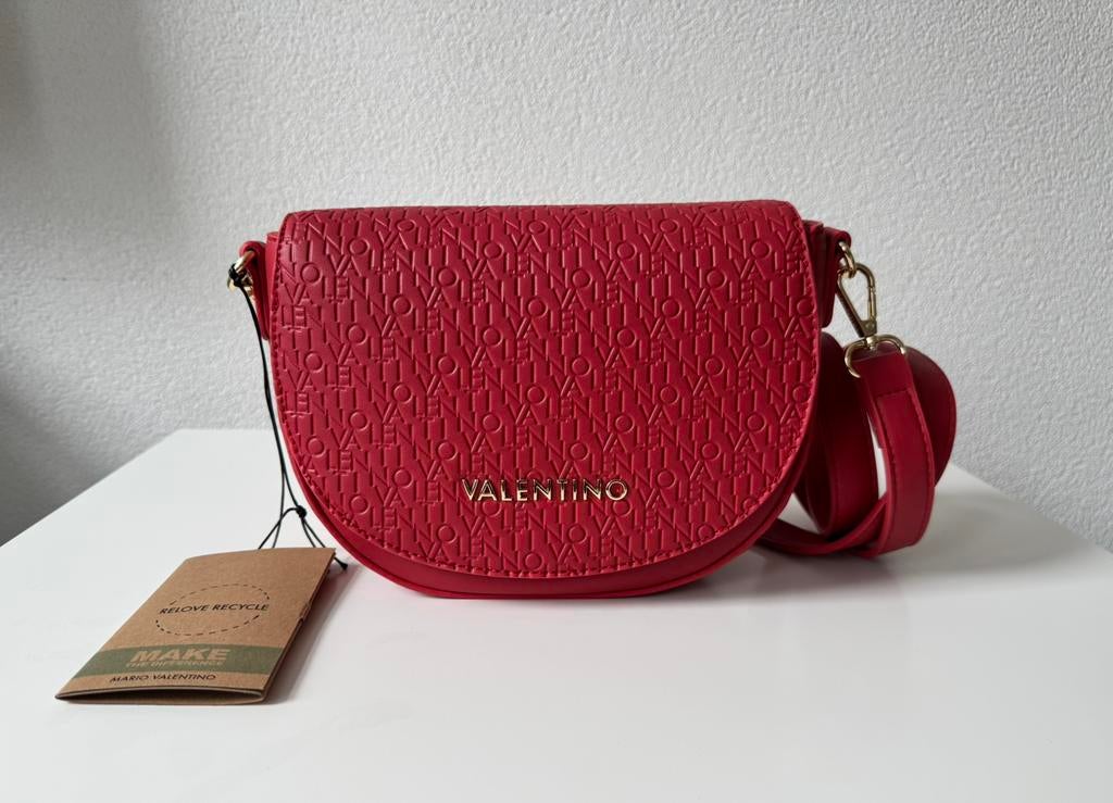 Valentino schoudertas donkerroze, Sieraden, Tassen en Uiterlijk, Tassen | Damestassen, Verzenden, Nieuw, Roze, Schoudertasje